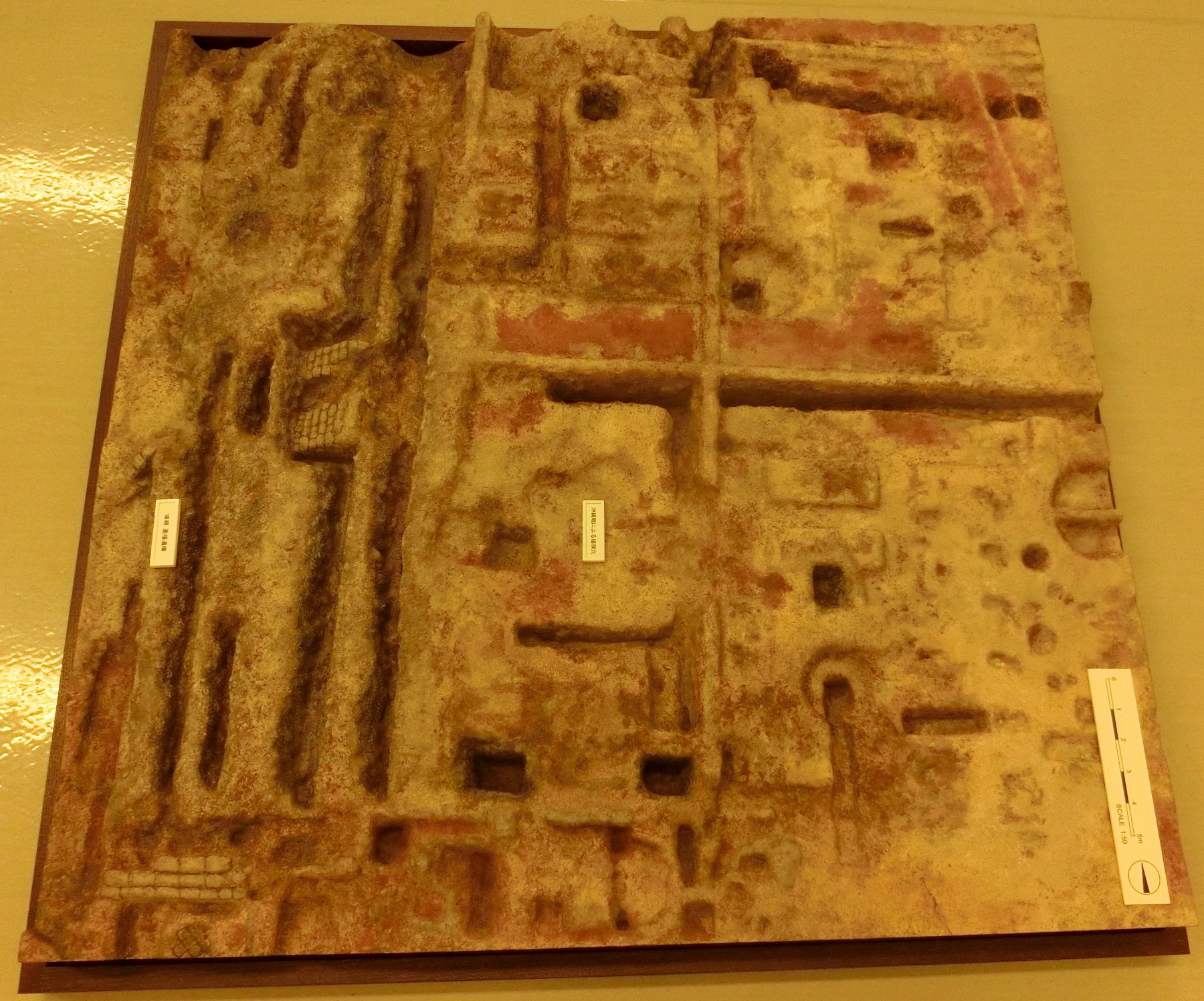 首里城正殿跡発掘調査ジオラマ模型