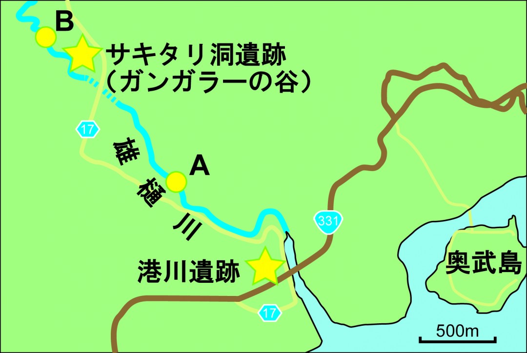 図１　雄樋川流域の地図