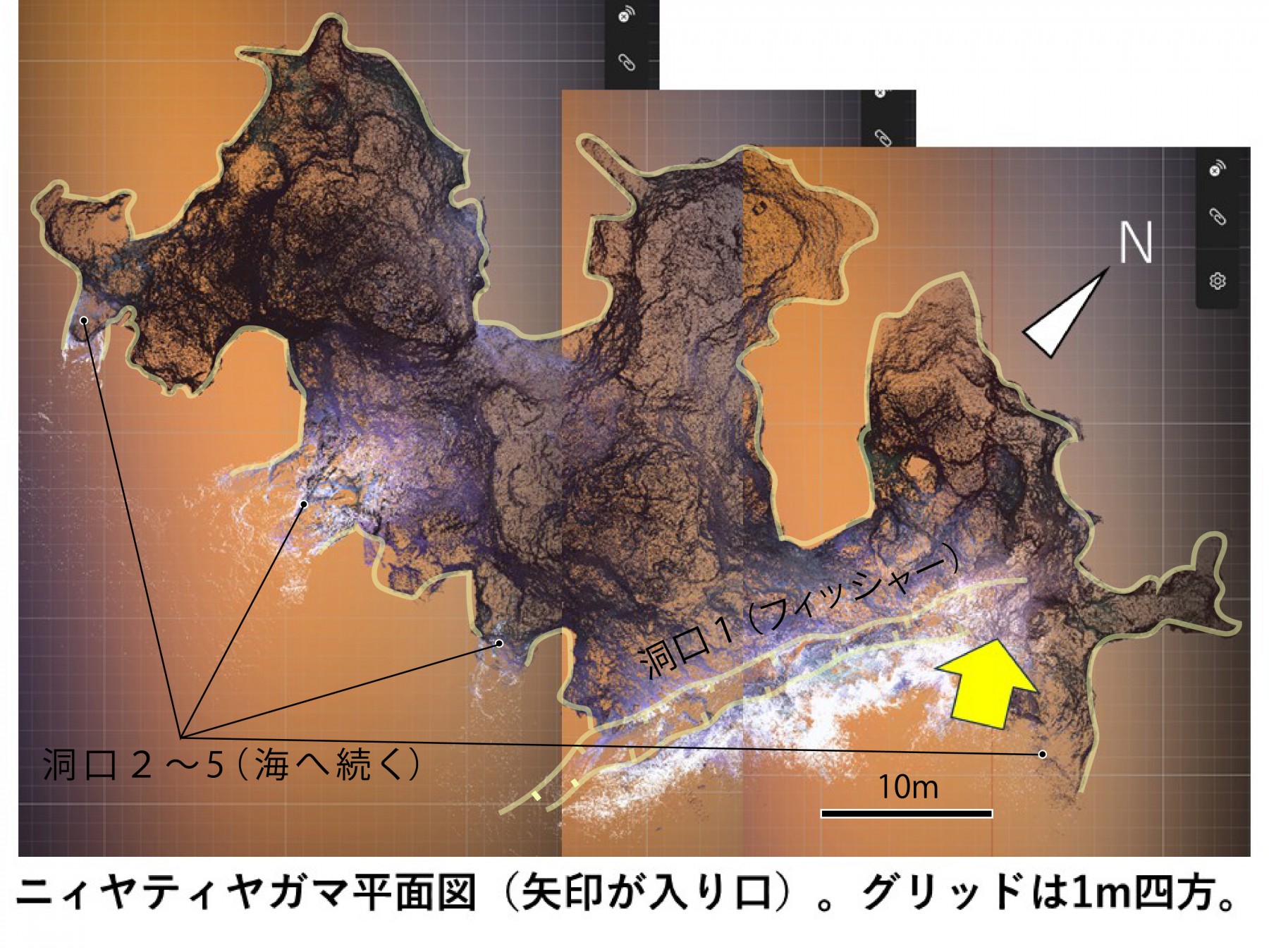 3D計測データにもとづく平面図・側面図