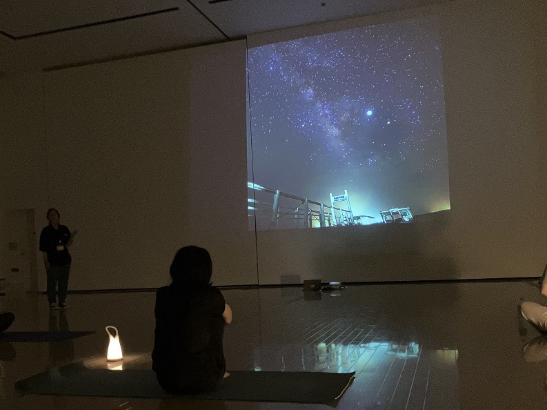 昨年の星空解説の様子