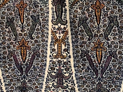 インド　カシミール綿肩掛　18-19世紀（個人蔵）